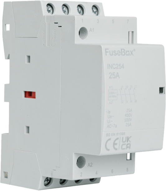 Fusebox 25A 4P N/O INST CONT 230V (36mm) INC254