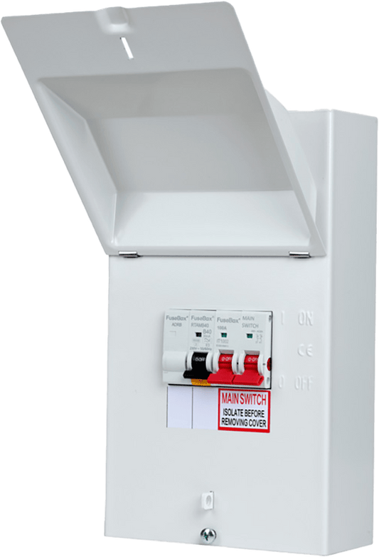 Fusebox EV DIST 100A MAIN SWITCH + 2P 40A 30MA MINI RCBO EV40A