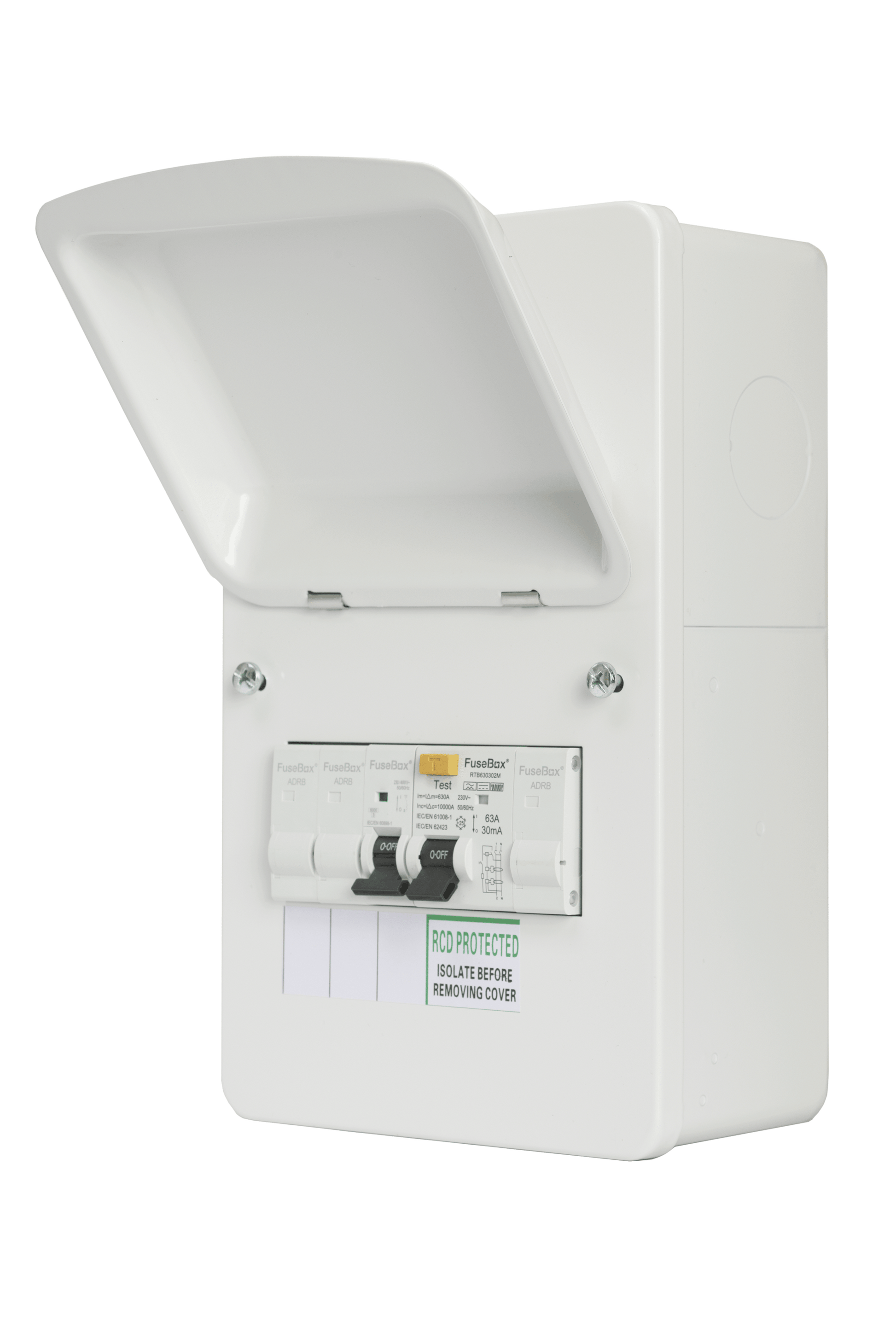 Fusebox TYPE B EV DIST 63A 30MA RCB 32A MCB ENC EV32B