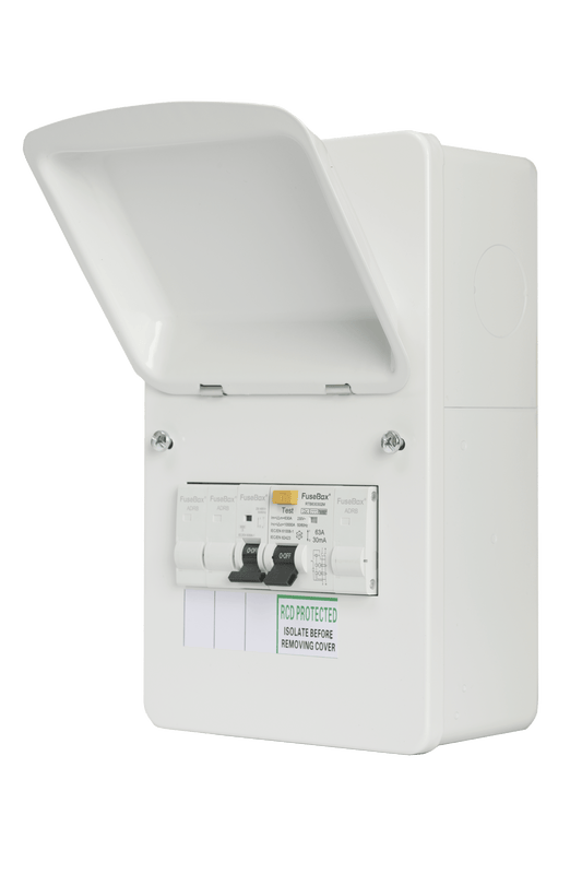 Fusebox TYPE B EV DIST 63A 30MA RCB 32A MCB ENC EV32B