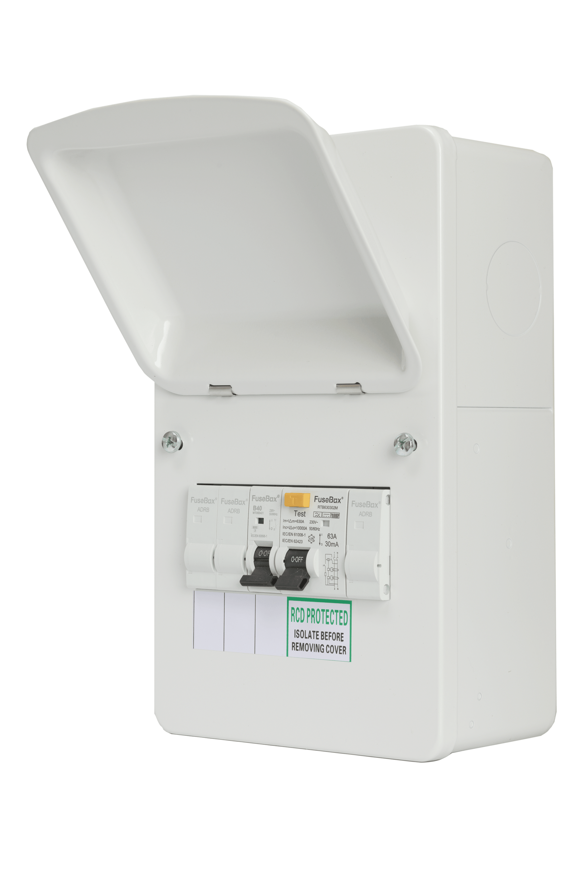 Fusebox TYPE B EV DIST 63A 30MA RCD 40A MCB ENC EV40B