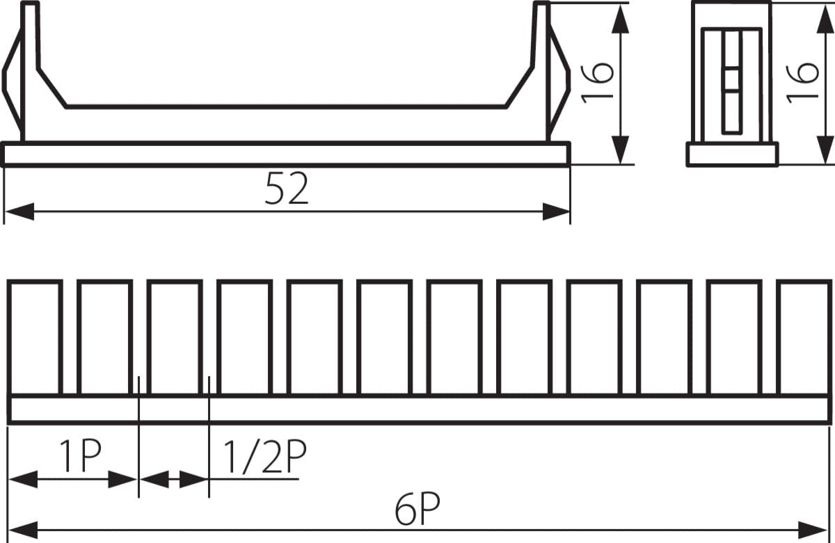 Kanlux 2X1P+8X1/2P end cap Z-DB 3859