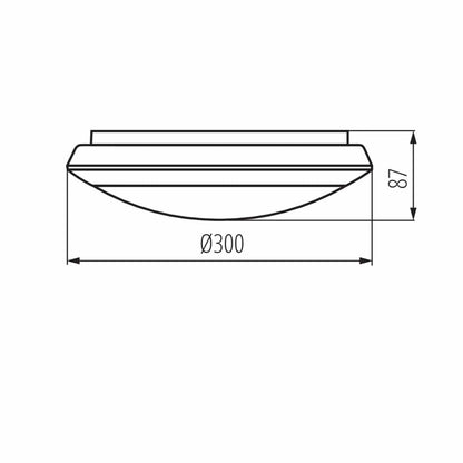 Kanlux Ceiling-mounted LED light fitting DABA N LED SMD 19062