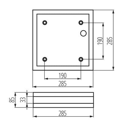 Kanlux Ceiling-mounted light fitting with replaceable light source JURBA DL 8981