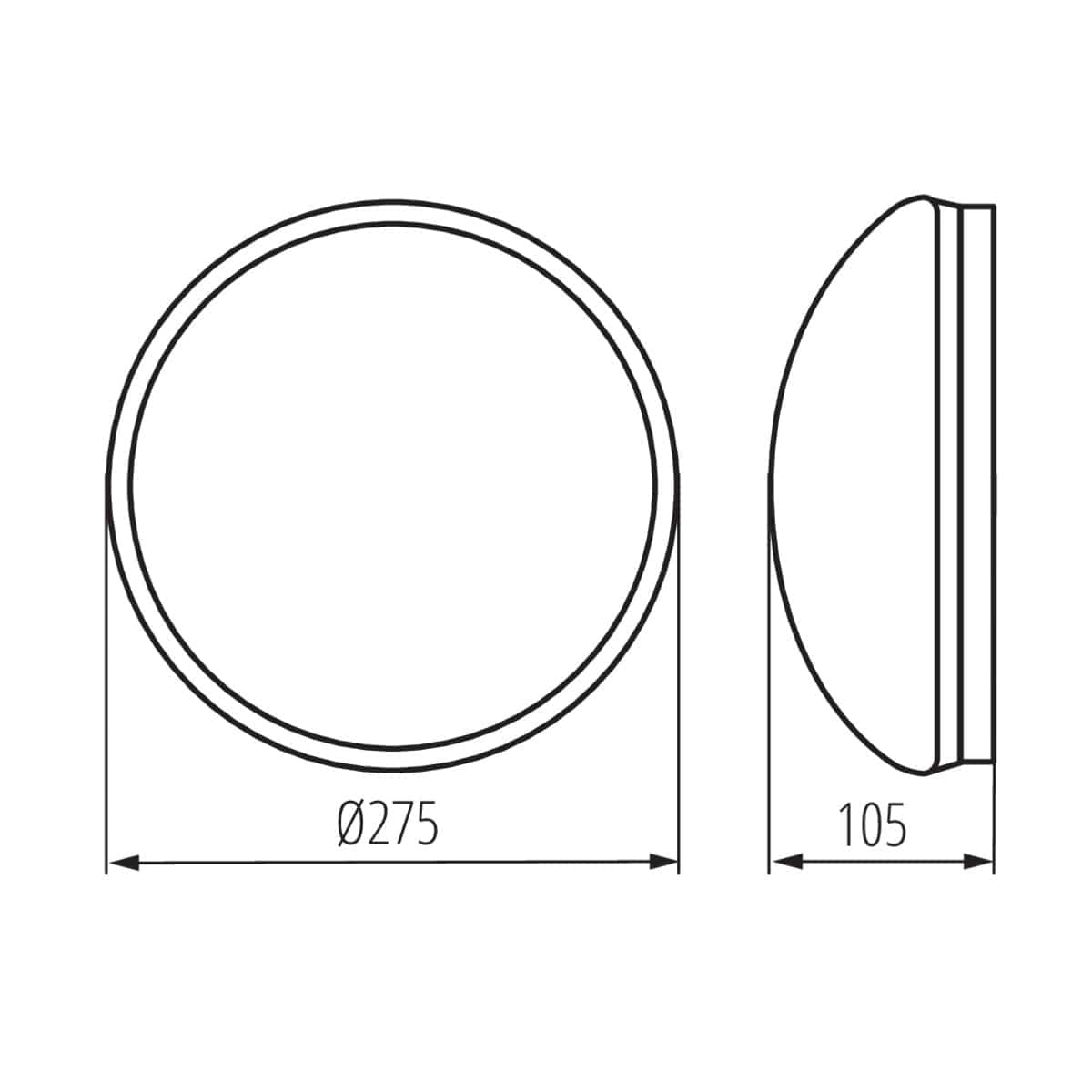 Kanlux Ceiling-mounted light fitting with replaceable light source PIRES DL 8810