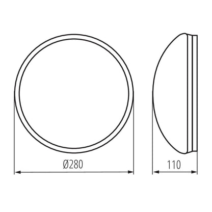 Kanlux Ceiling-mounted light fitting with replaceable light source PIRES DL 8811
