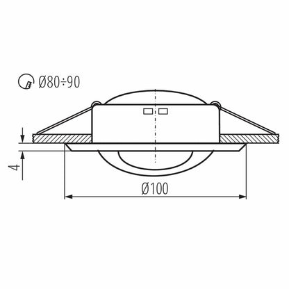 Kanlux Ceiling-mounted spotlight fitting ARGUS 311