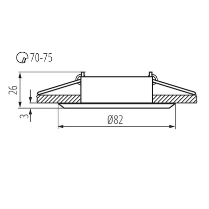 Kanlux Ceiling-mounted spotlight fitting GWEN 18531