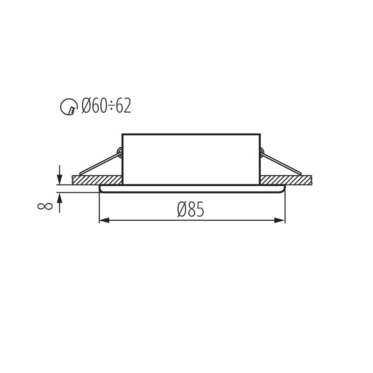 Kanlux Ceiling-mounted spotlight fitting MARIN 4703