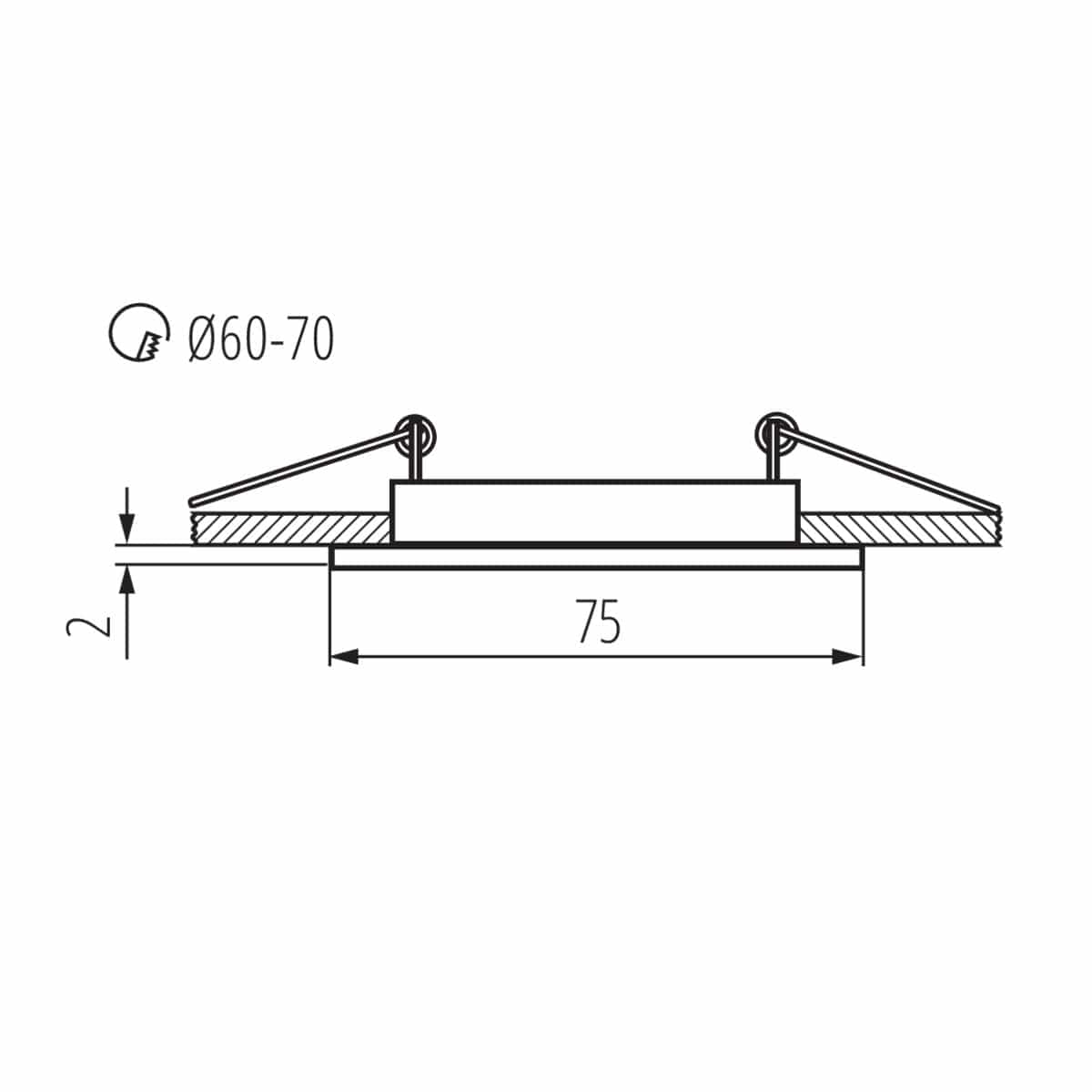 Kanlux Ceiling-mounted spotlight fitting NAVI 25990