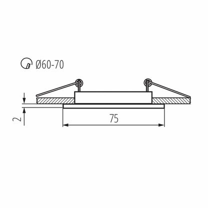 Kanlux Ceiling-mounted spotlight fitting NAVI 25990