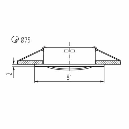 Kanlux Ceiling-mounted spotlight fitting NAVI 25991