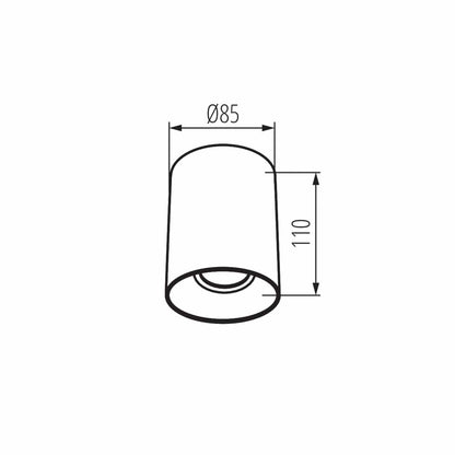 Kanlux Ceiling-mounted spotlight fitting RITI 27570