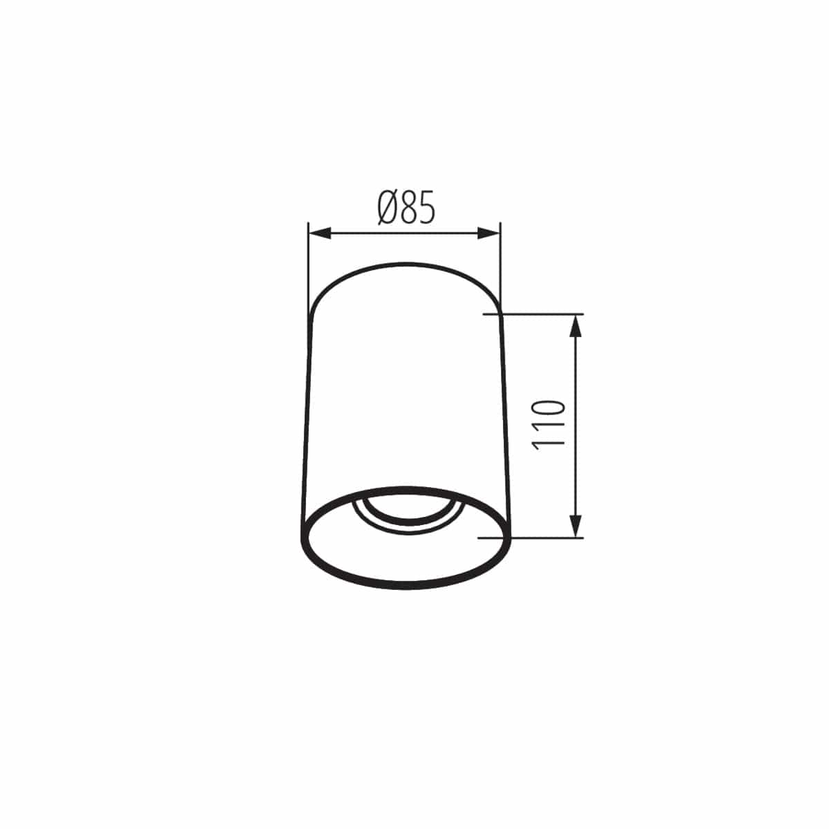 Kanlux Ceiling-mounted spotlight fitting RITI 27571