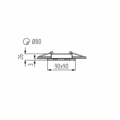 Kanlux Ceiling-mounted spotlight fitting SEIDY 18281