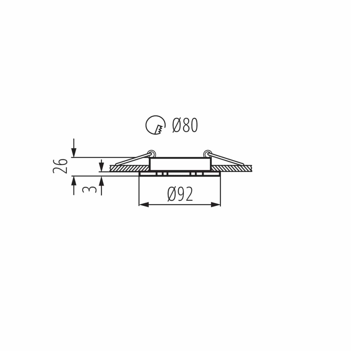 Kanlux Ceiling-mounted spotlight fitting SEIDY 18288