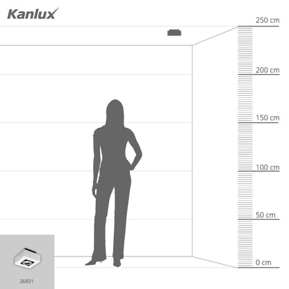 Kanlux Ceiling-mounted spotlight fitting STOBI 26831