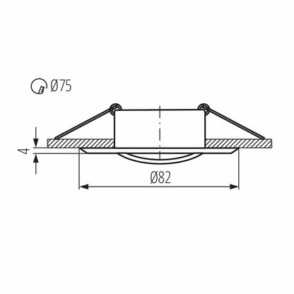 Kanlux Ceiling-mounted spotlight fitting VIDI 2780
