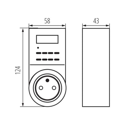 Kanlux Control timer / programmer CYBER 1016