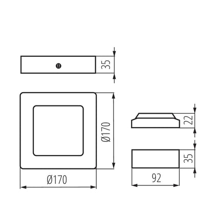 Kanlux Downlight fitting KANTI V2LED 27212