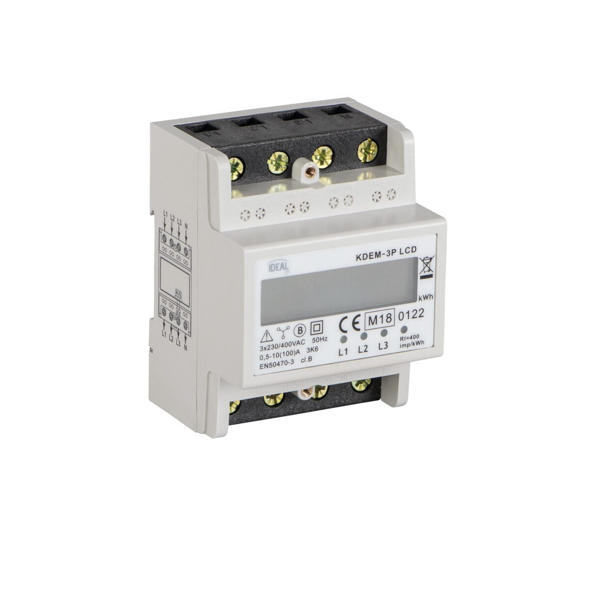 Kanlux Electricity meter, 3P, In 100A KDEM 19344