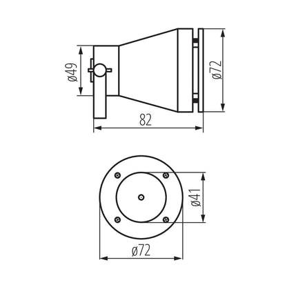 Kanlux Garden light fitting with replaceable light source AKVEN LED 25720
