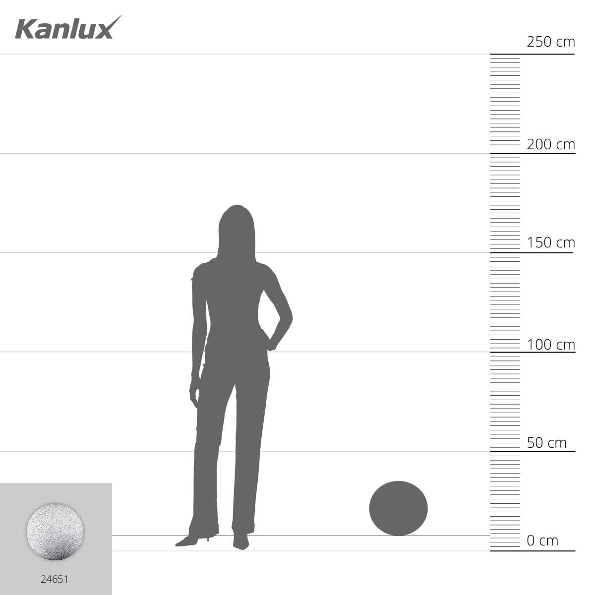 Kanlux Garden light fitting with replaceable light source STONO 24651