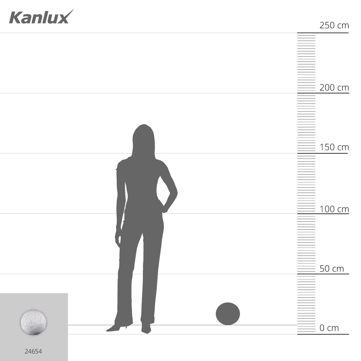 Kanlux Garden light fitting with replaceable light source STONO 24654