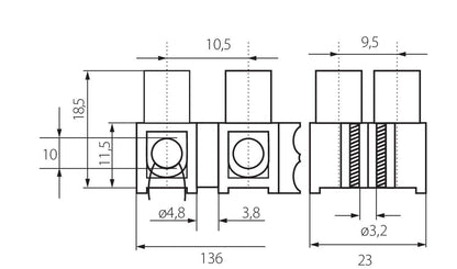Kanlux H connection piece H PP 26433