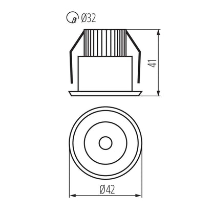 Kanlux LED mirror light fitting HAXA 8103