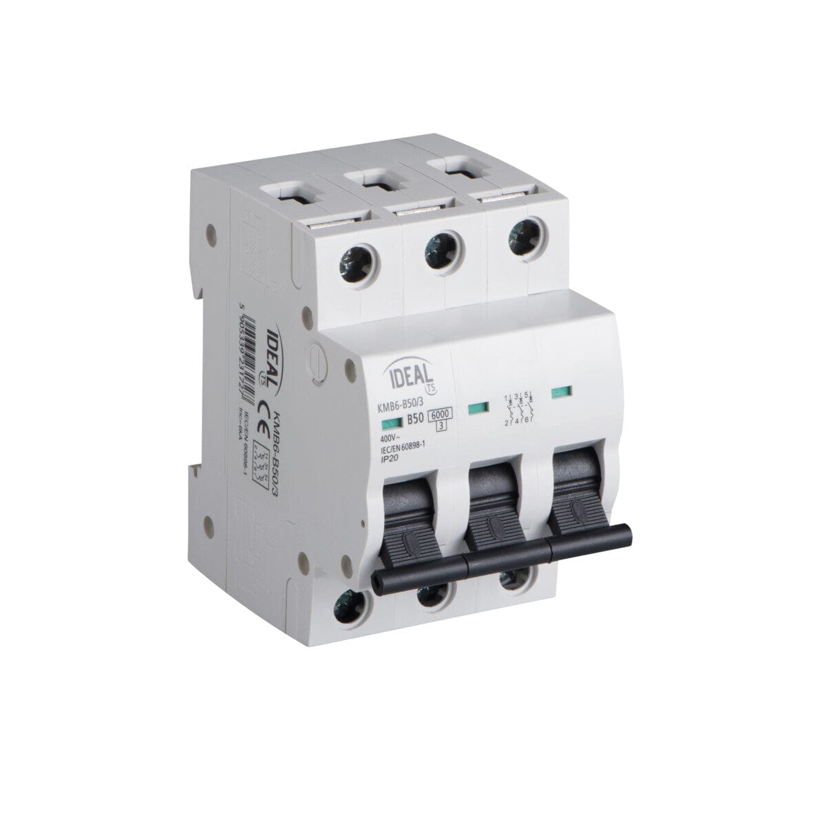 Kanlux Overcurrent circuit breaker, 3P KMB6 23172