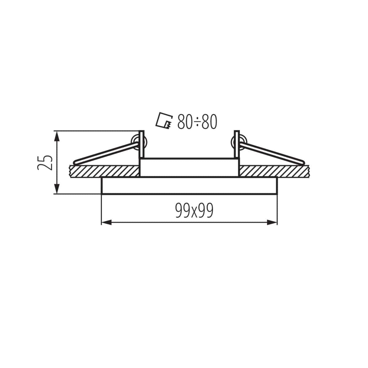 Kanlux Ring for spotlight fittings ALREN R 26758