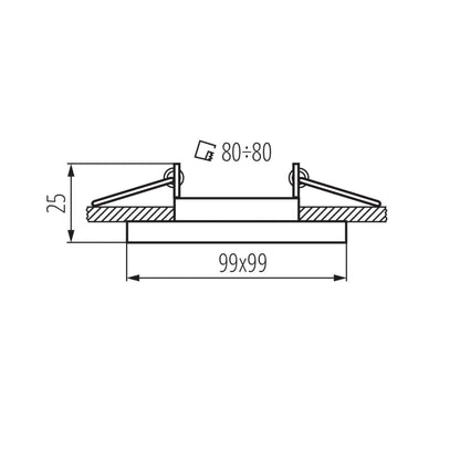 Kanlux Ring for spotlight fittings ALREN R 26758