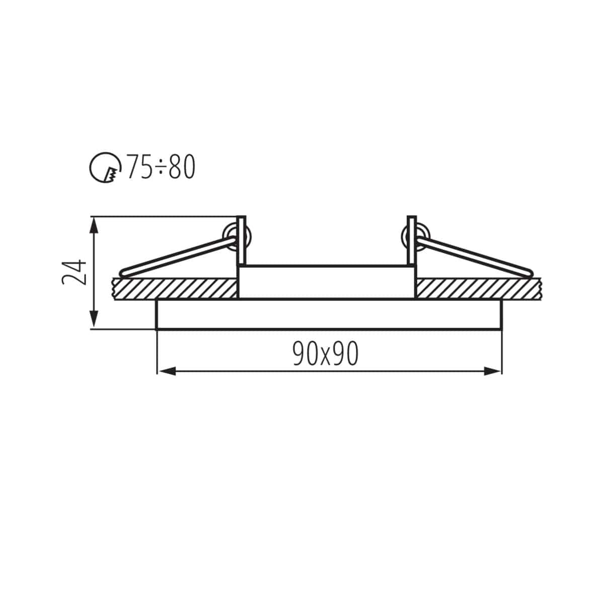 Kanlux Ring for spotlight fittings MORTA DT 26718