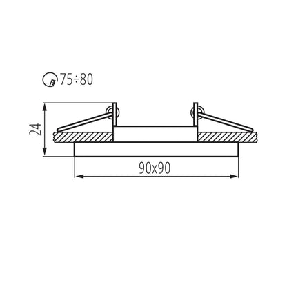 Kanlux Ring for spotlight fittings MORTA DT 26718