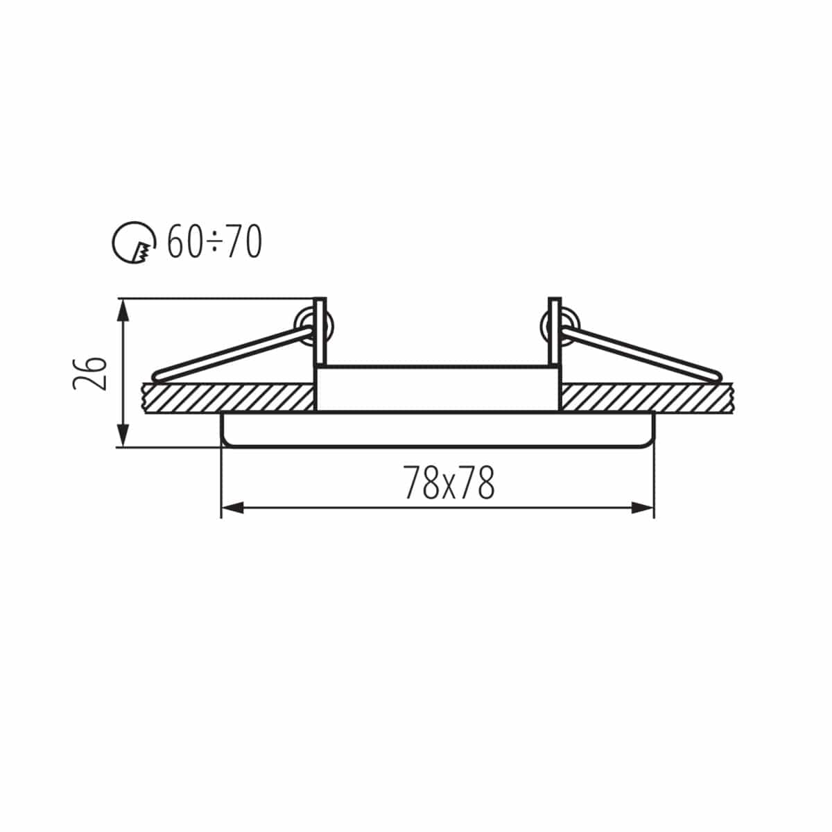 Kanlux Ring for spotlight fittings NESTA 26747