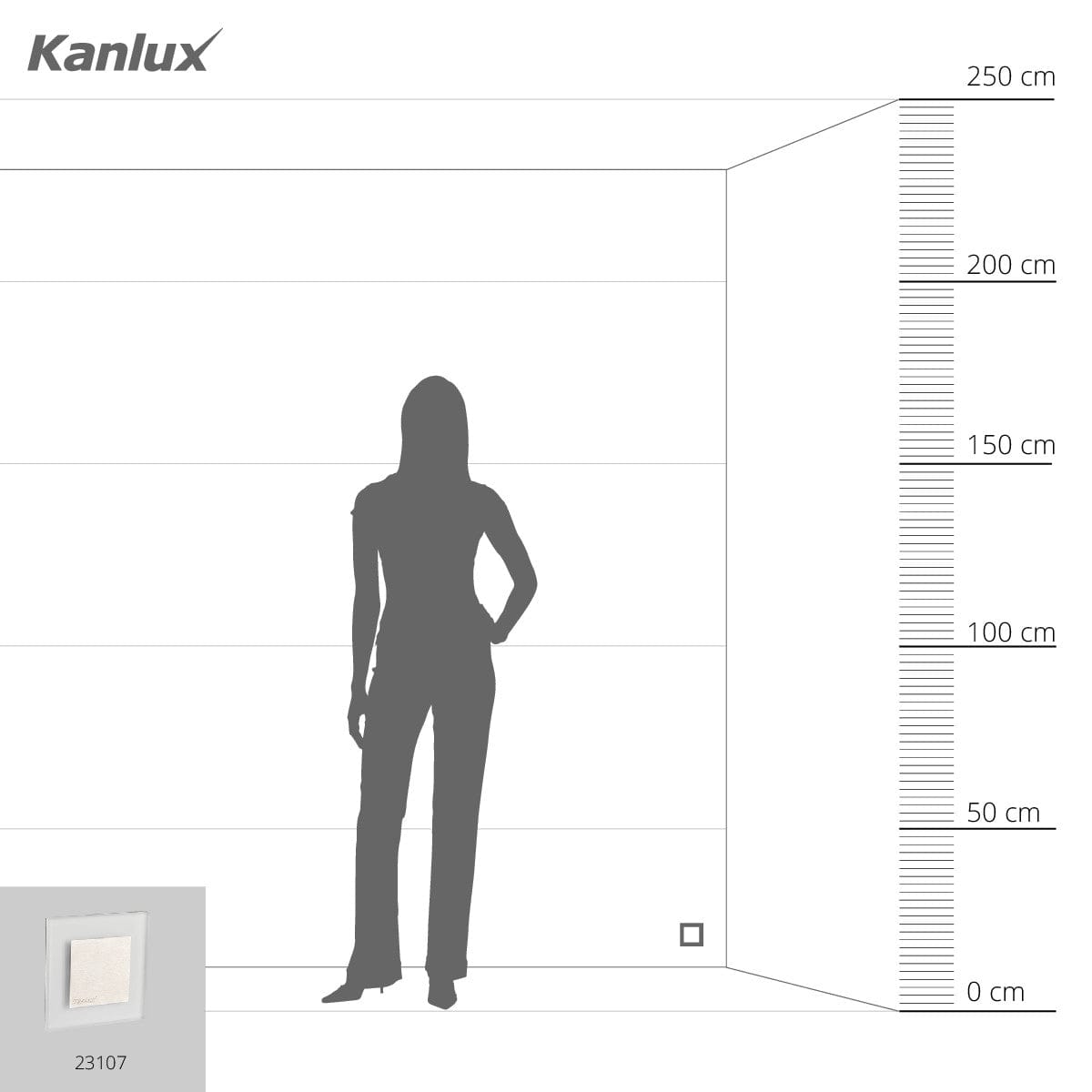 Kanlux Staircase LED light fitting APUS 23107
