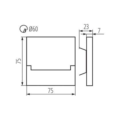 Kanlux Staircase LED light fitting SABIK 23108