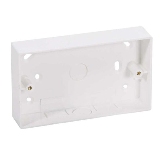 2g PVC Pattress Box Radius Corner