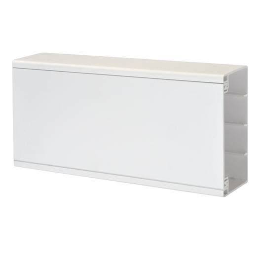 Falcon RCV42/SE 100 x 50mm PVC Trunking Stop End / End Cap White